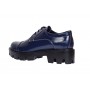 Pantofi dama casual din piele naturala platforme inalte Bleumarin - P11BLM